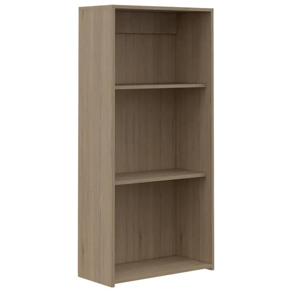 Biblioteca Leroy, Beige, Con Variedad De Entrepaños