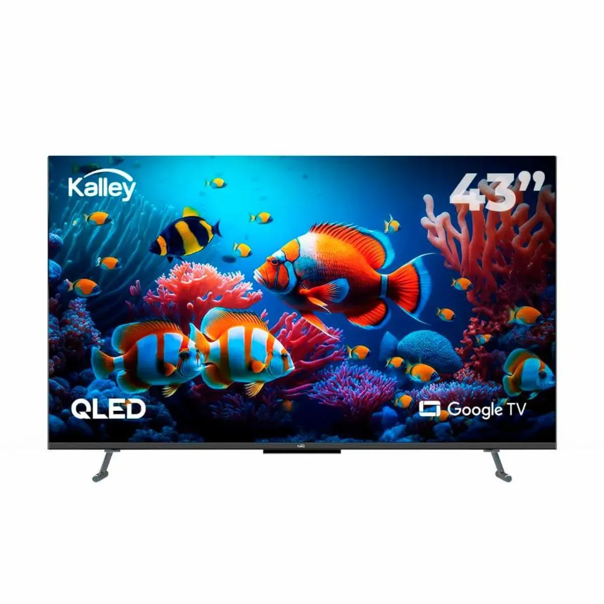 Tv Kalley 43"Con Sistema Google TV, Pantalla 4K-UHD, Tecnología QLED