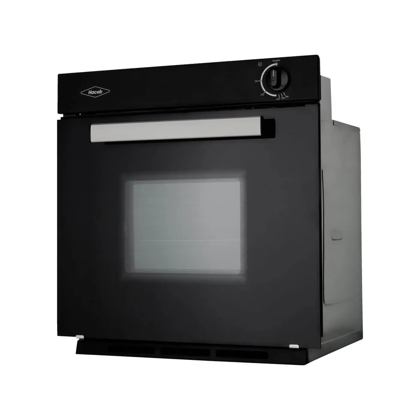 Horno A Gas Natural Casia 60 Cm Negro Haceb