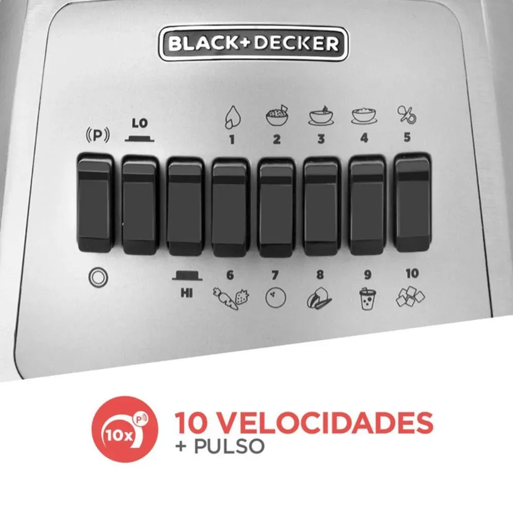 Licuadora Black And Decker Blbd210Gss "Gao, Plata