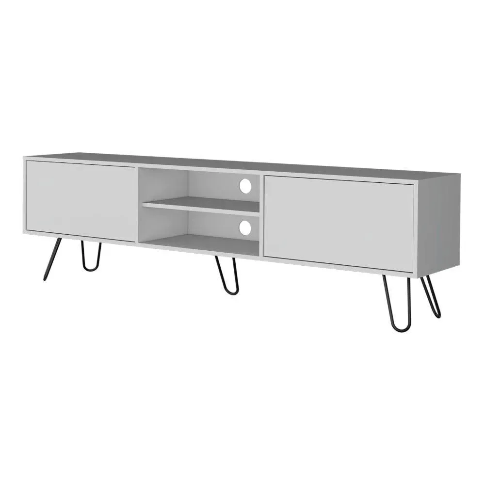 Mesa Para Tv Lara, Blanco, Para Televisor De 70 Pulgadas