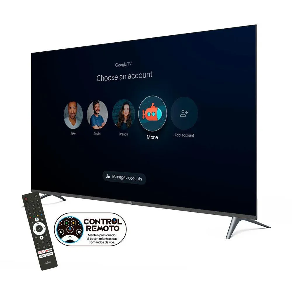 Televisor KALLEY 65" Pulgadas 164 cm, Negro