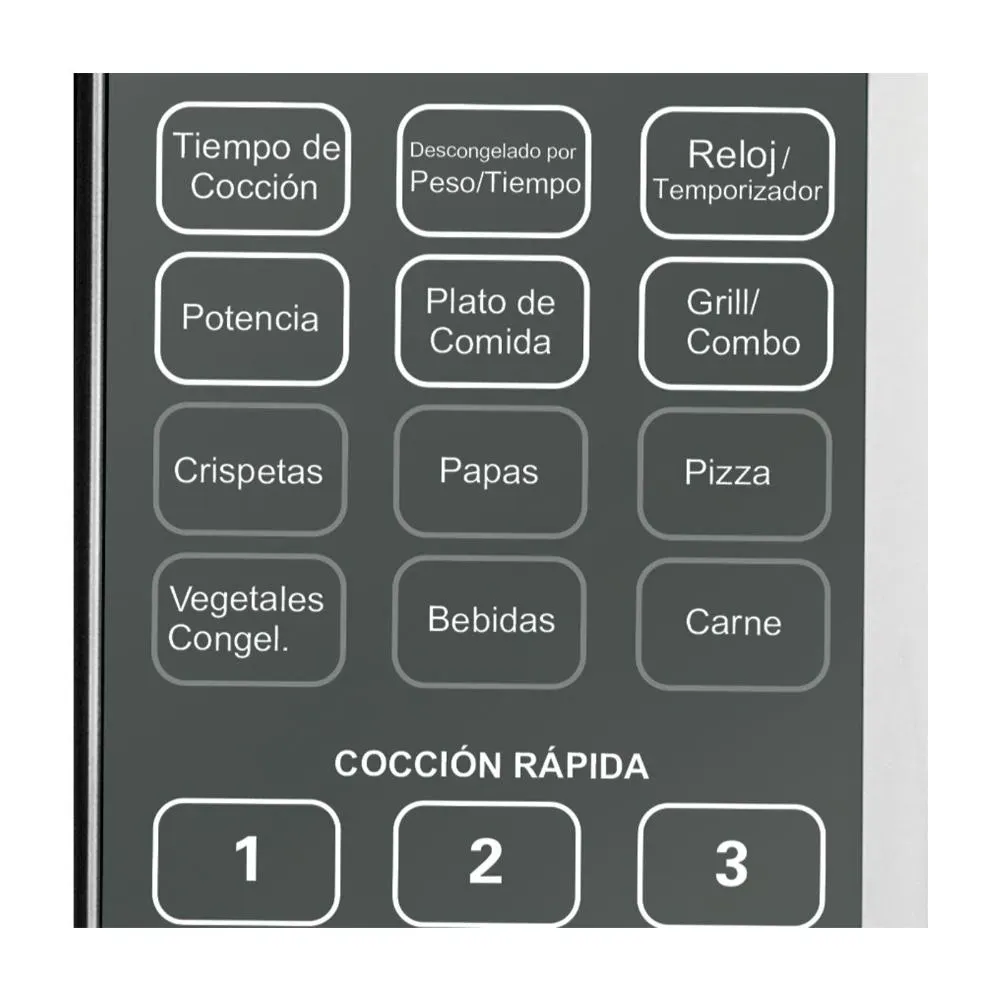 Horno Microondas Kalley 0.9 MW09G Plateado