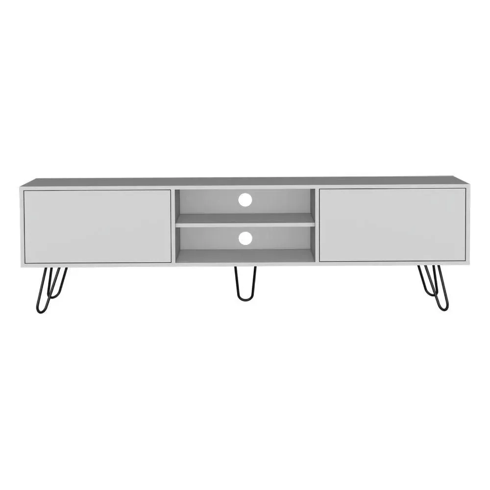 Mesa Para Tv Lara, Blanco, Para Televisor De 70 Pulgadas