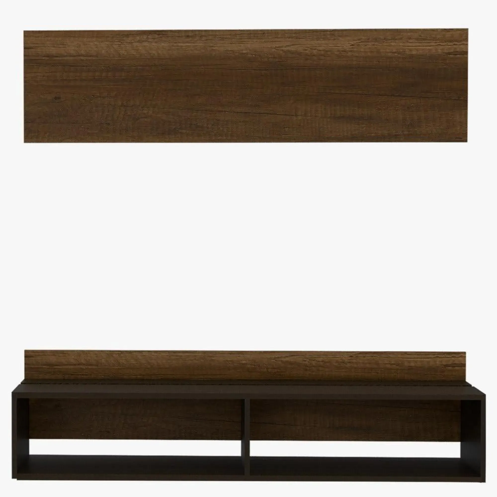 Mesa Para Tv Clasic, Cobre y Wengue, Para Televisor De 60 Pulgadas