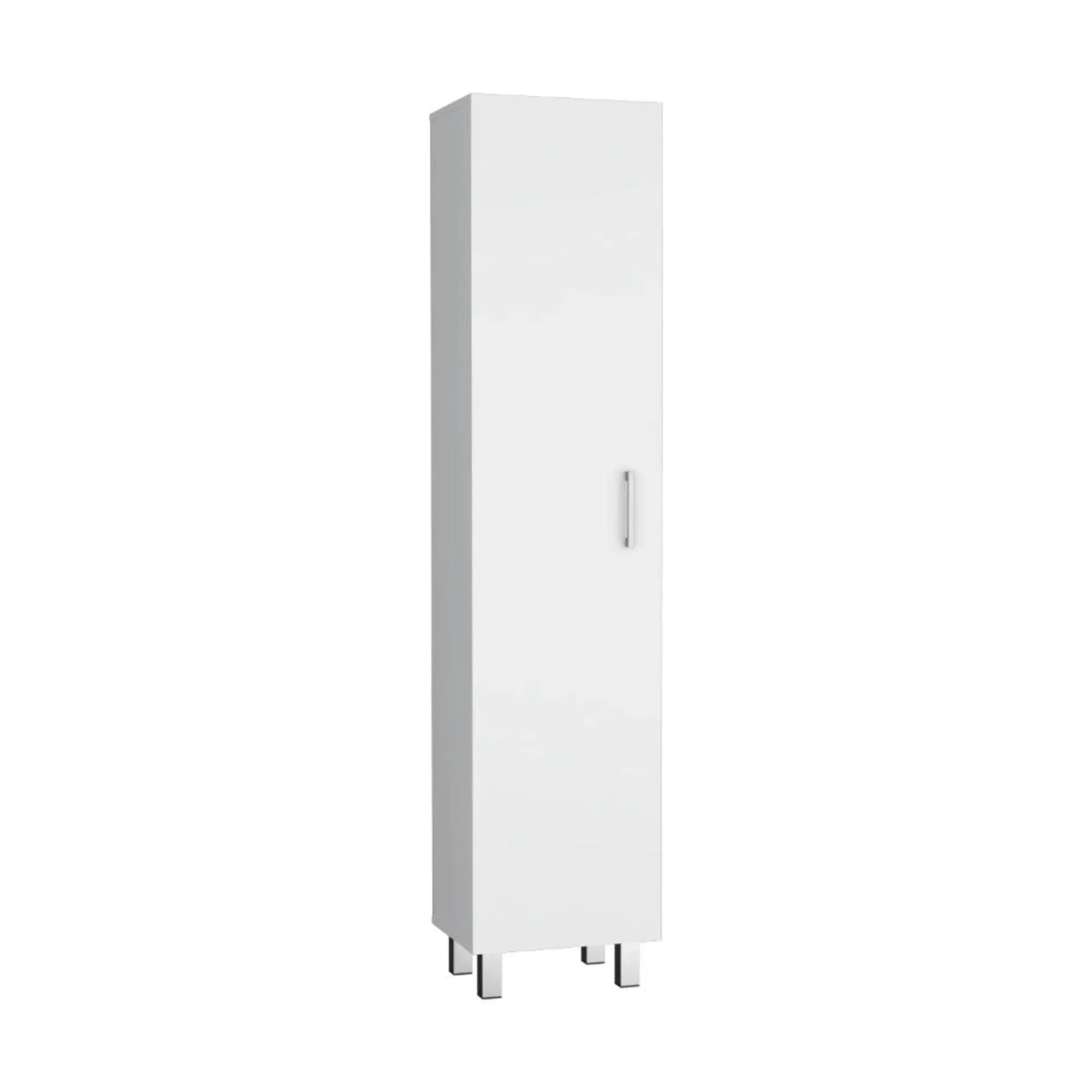 Mueble De Aseo Vinto, Blanco, Con Colgador De Escobas ZF