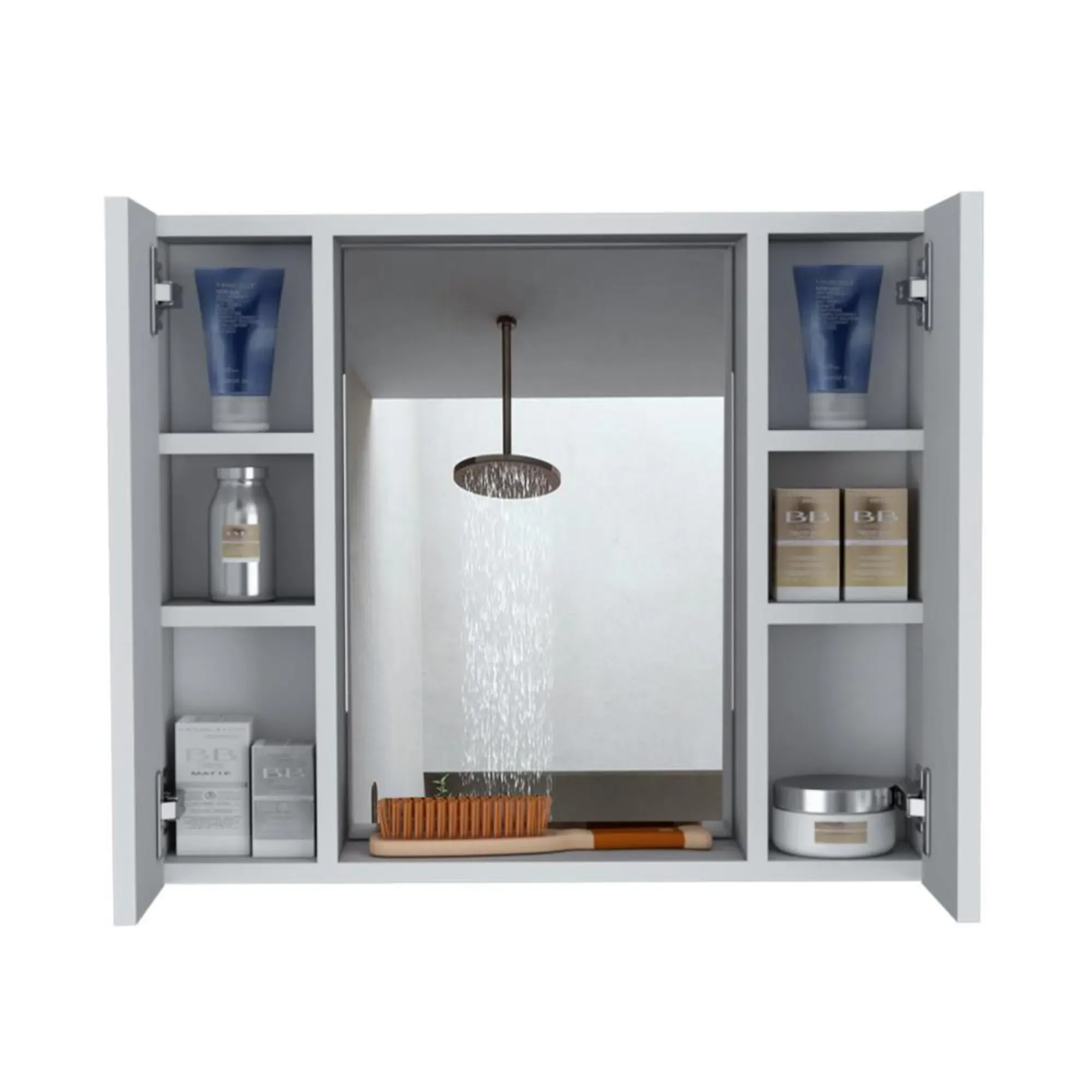 Estantería De Baño Kova, Blanco, Con Cuatro Entrepaños ZF