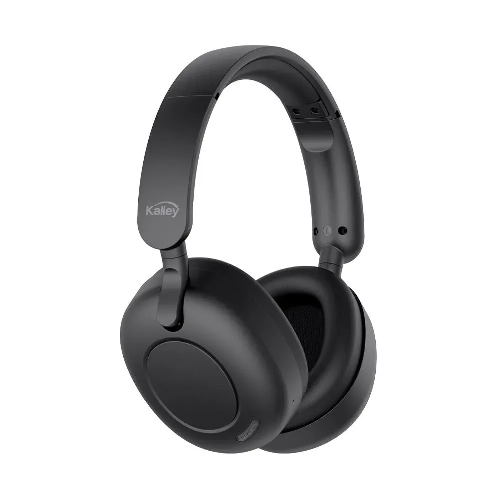 Audífonos De Diadema Kalley Inalámbricos Bluetooth Over Ear K-An2 Cancelación De Ruido Negro