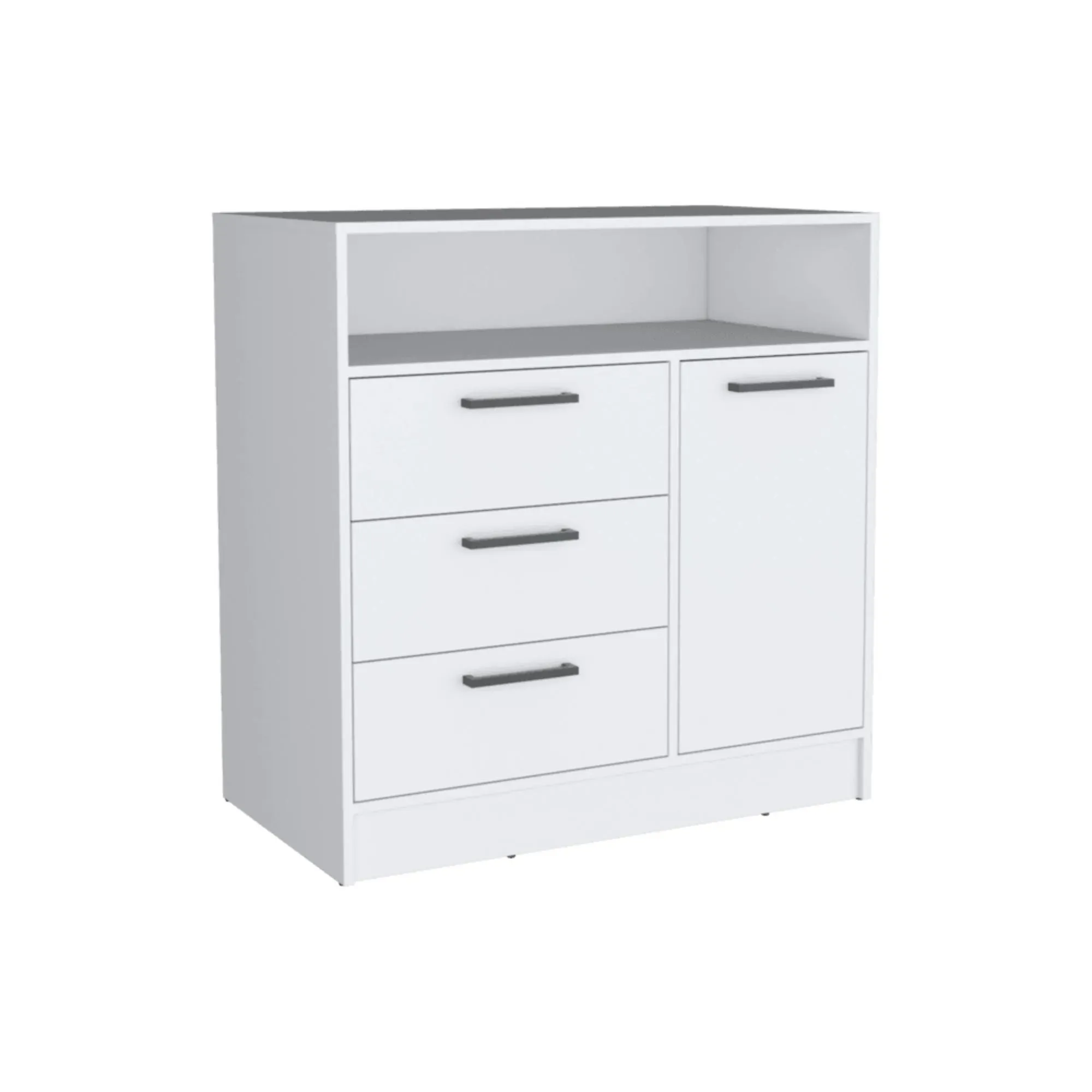 Organizador Omex, Blanco, Con Tres Cajones y Una Puerta Abatible ZF