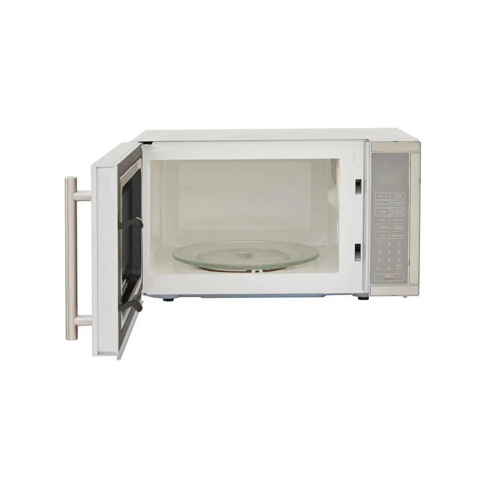 Horno Microondas Haceb Inox Con Manija 0.7 (20 Litros)