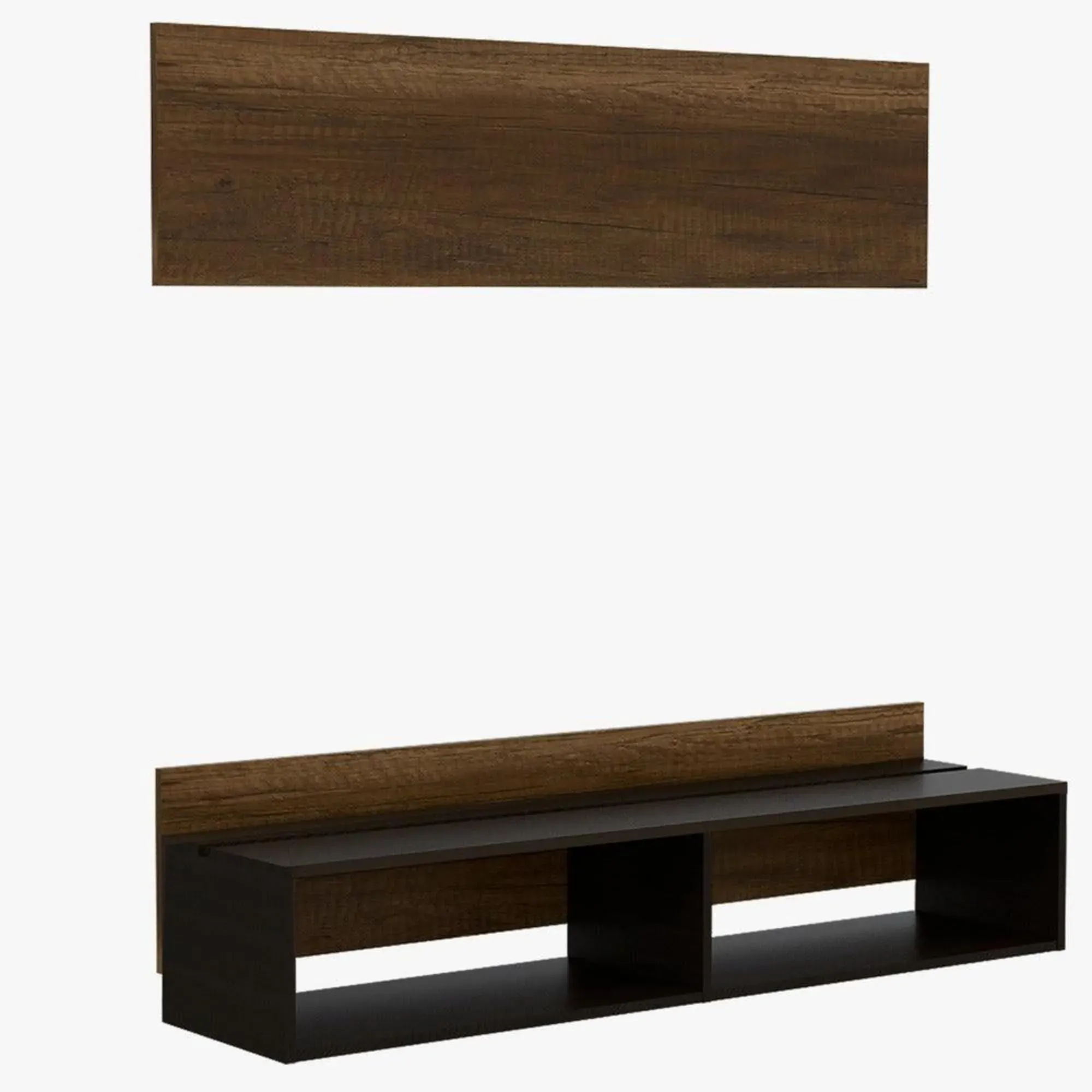 Mesa Para Tv Clasic, Cobre y Wengue, Para Televisor De 60 Pulgadas