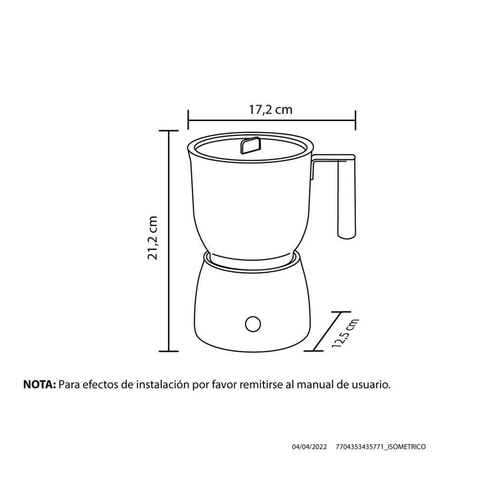 Chocotera Multibebida Haceb 600 ML Inox