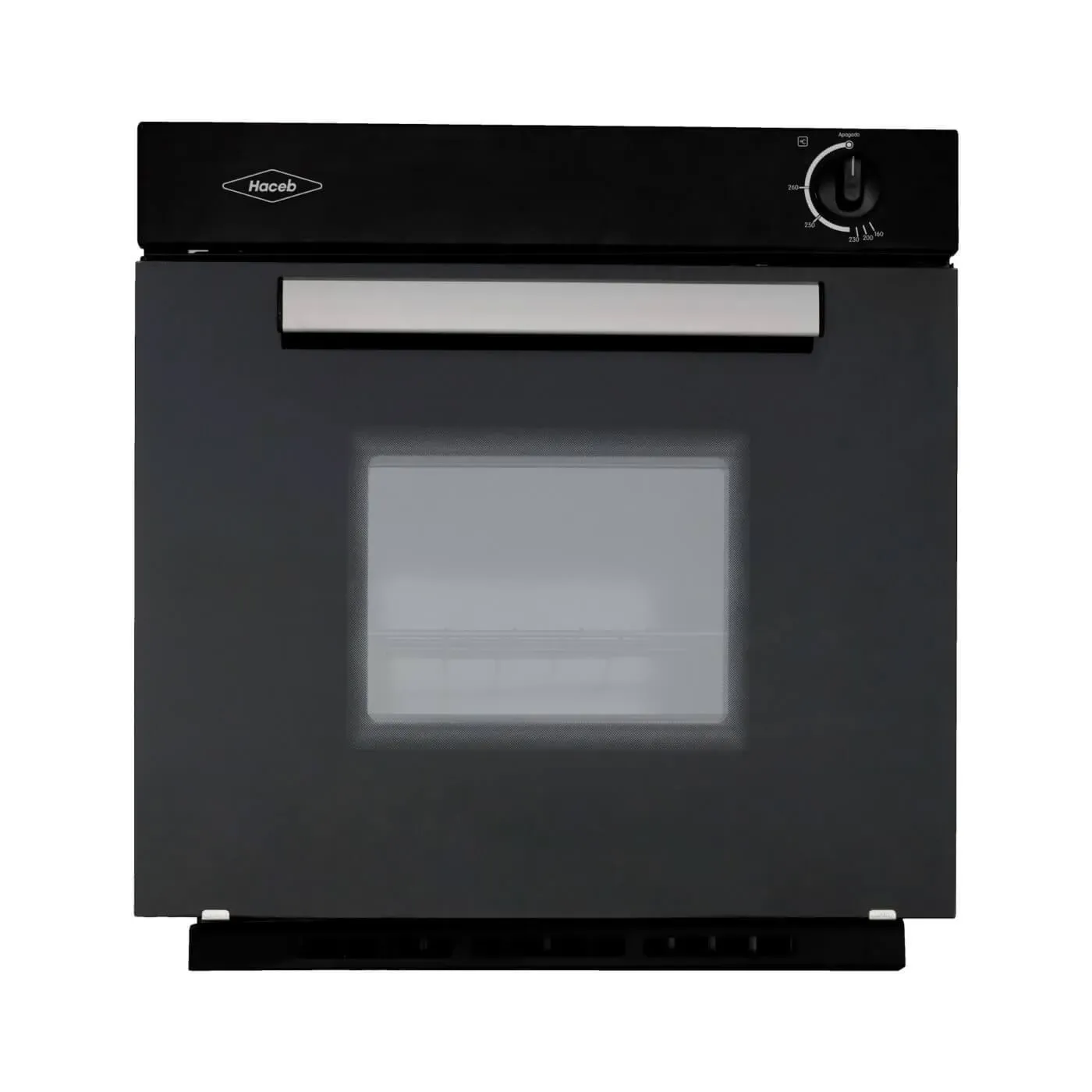 Horno A Gas Natural Casia 60 Cm Negro Haceb