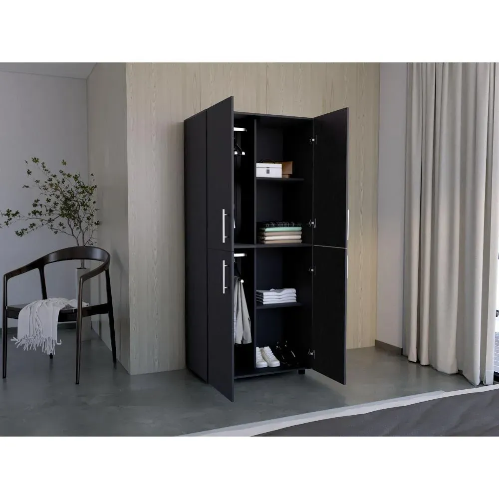 Closet Hancel, Wengue, Cuatro Puertas Abatibles