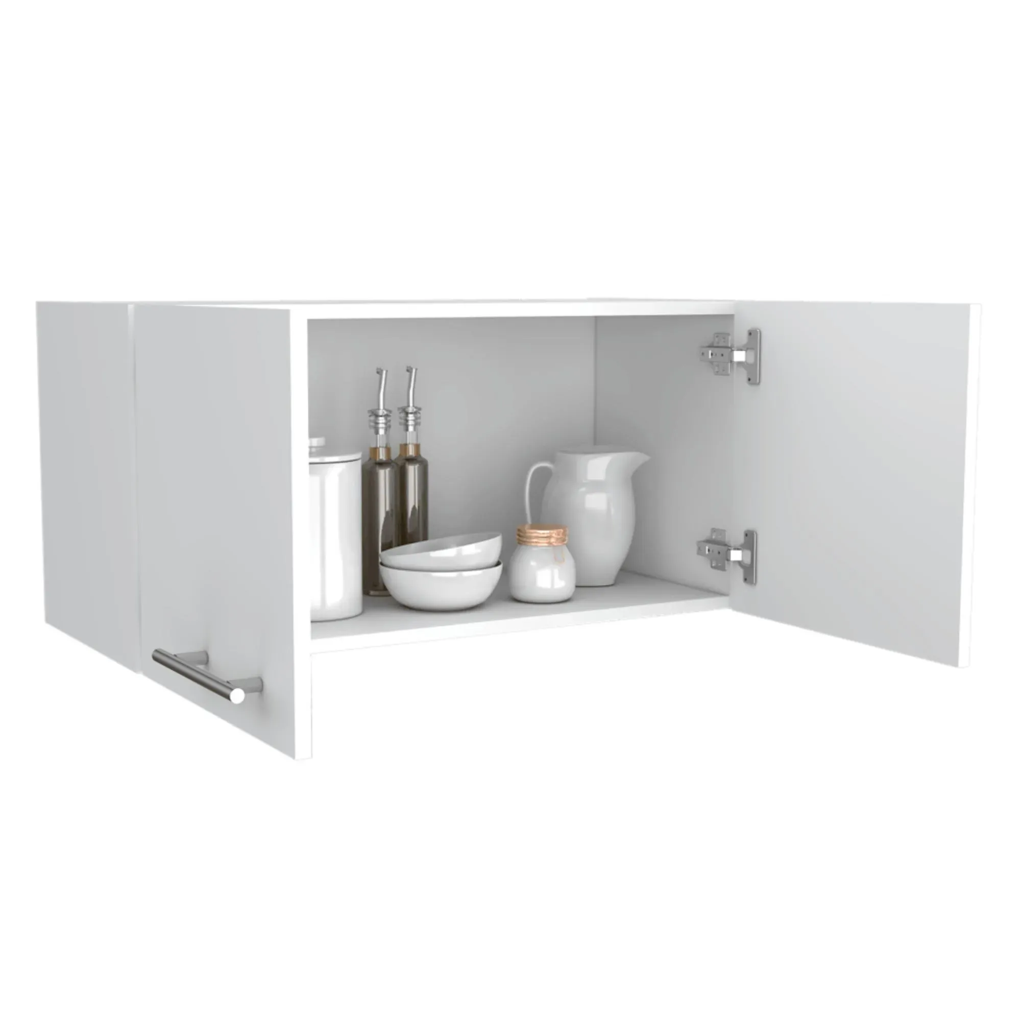 Mueble Sobre Campana Delfi, Blanco, Con Dos Puertas Batientes