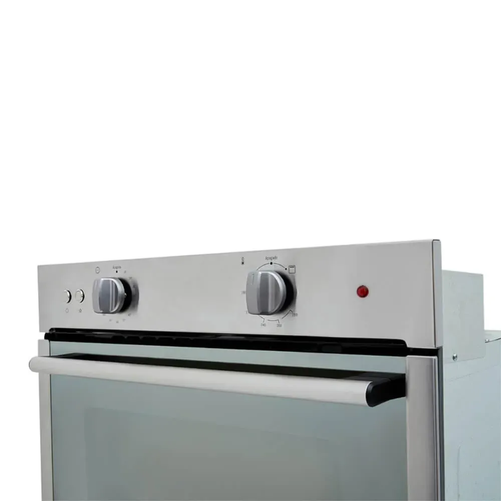 Horno mixto Tandoori 60 cm inox con vidrio reflectivo gas natural 120V Haceb