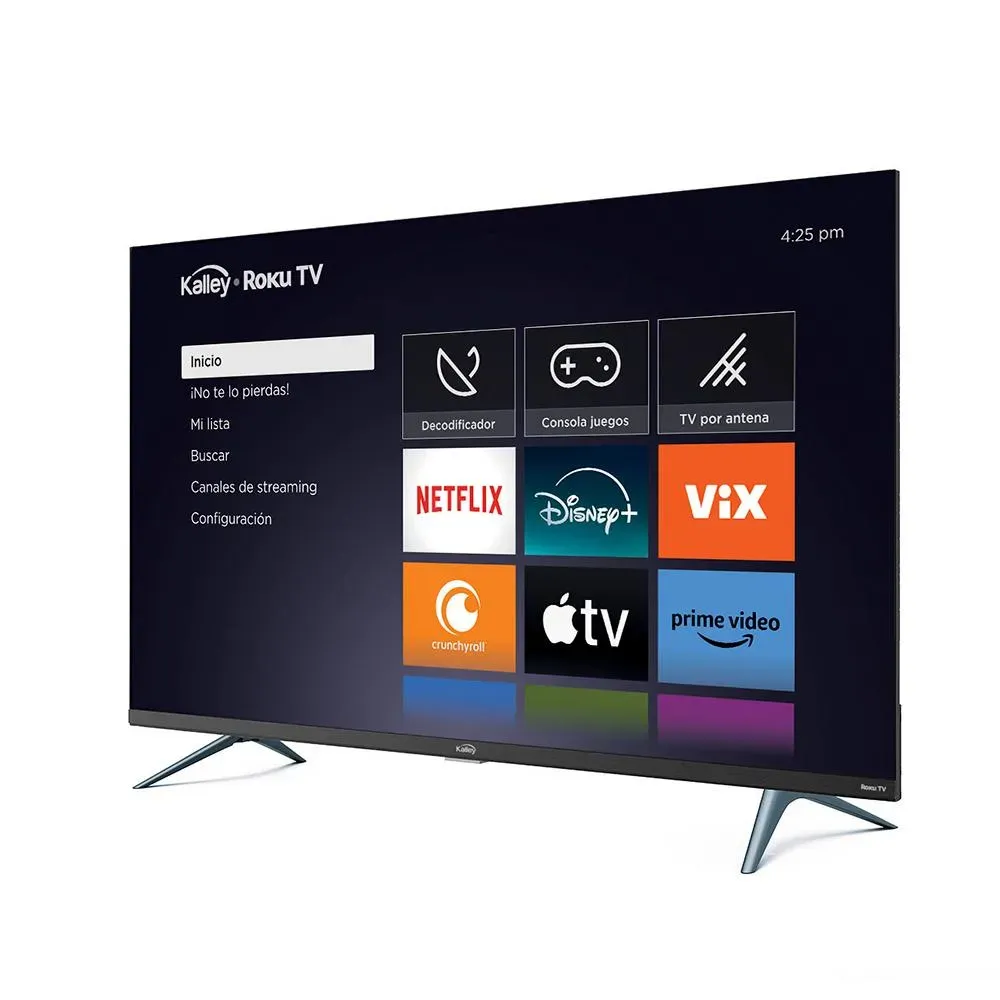 Televisor Kalley 32" Pulgadas Sistema Operativo Roku, HD Negro