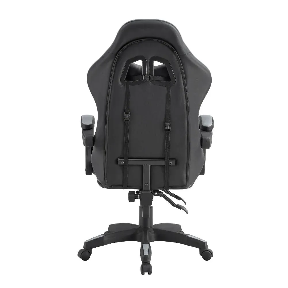 Silla Gamer Bmg-17, Negro Y Gris, Con Cómodo Espaldar Y Rodachines