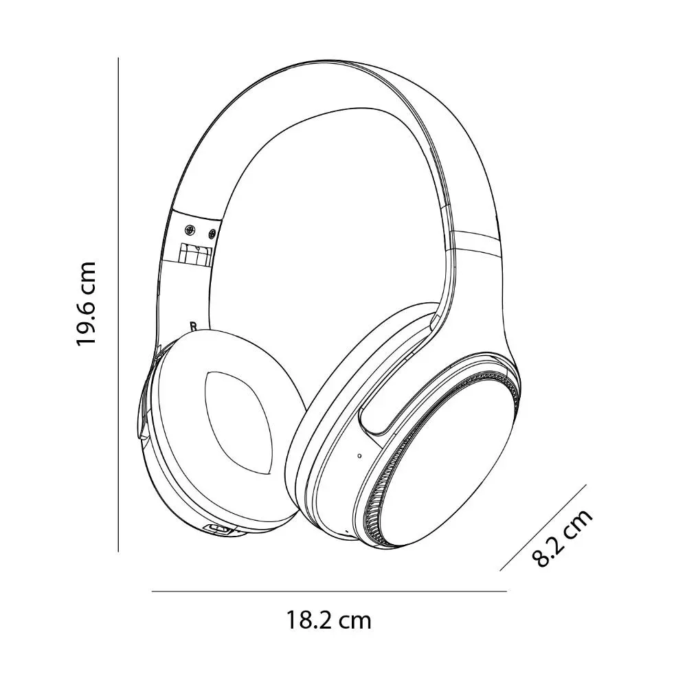 Audífonos De Diadema Kalley Inalámbricos Bluetooth On Ear K-An1, Negro