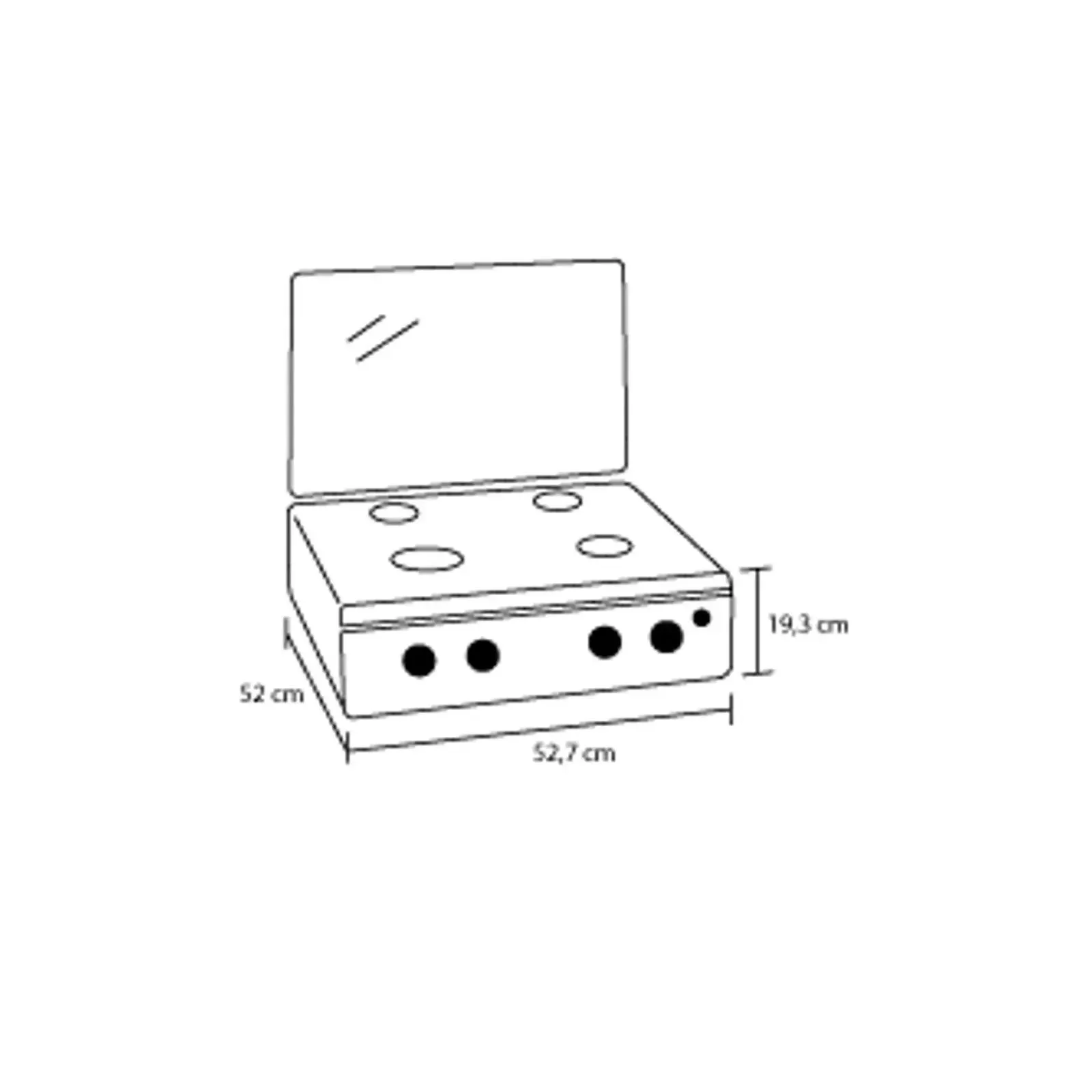 Estufa De Mesa Avellana V Gas Natural Plata