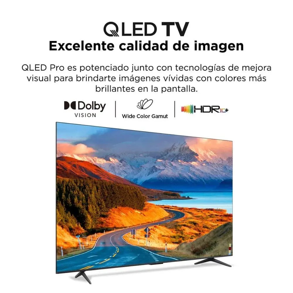 Televisor TCL 65" Pulgadas C655 Advanced 4K-UHD QLED Smart TV Google