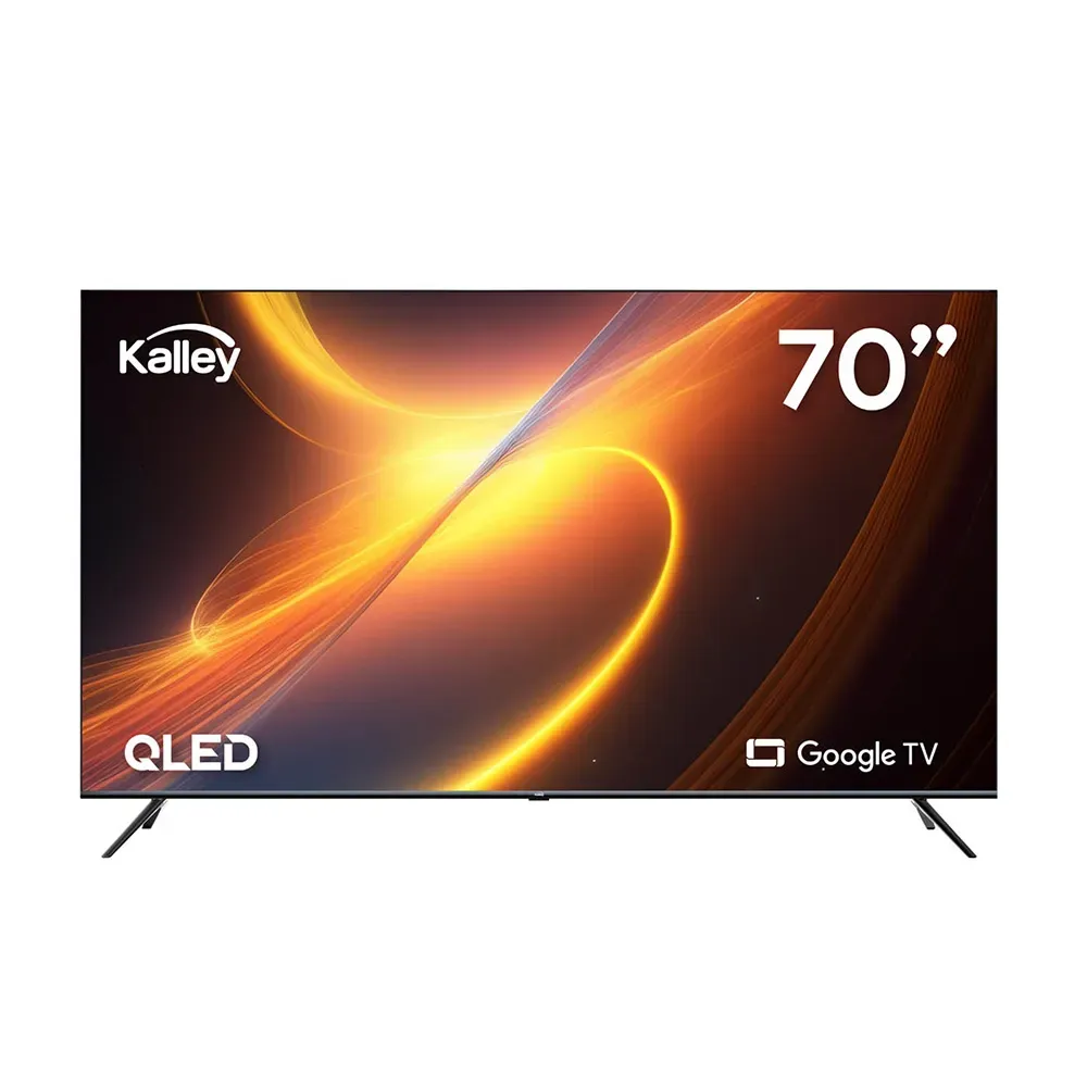 Televisor Kalley 70" Pulgadas, GTV - QLED - 4K - UHD, Color Negro