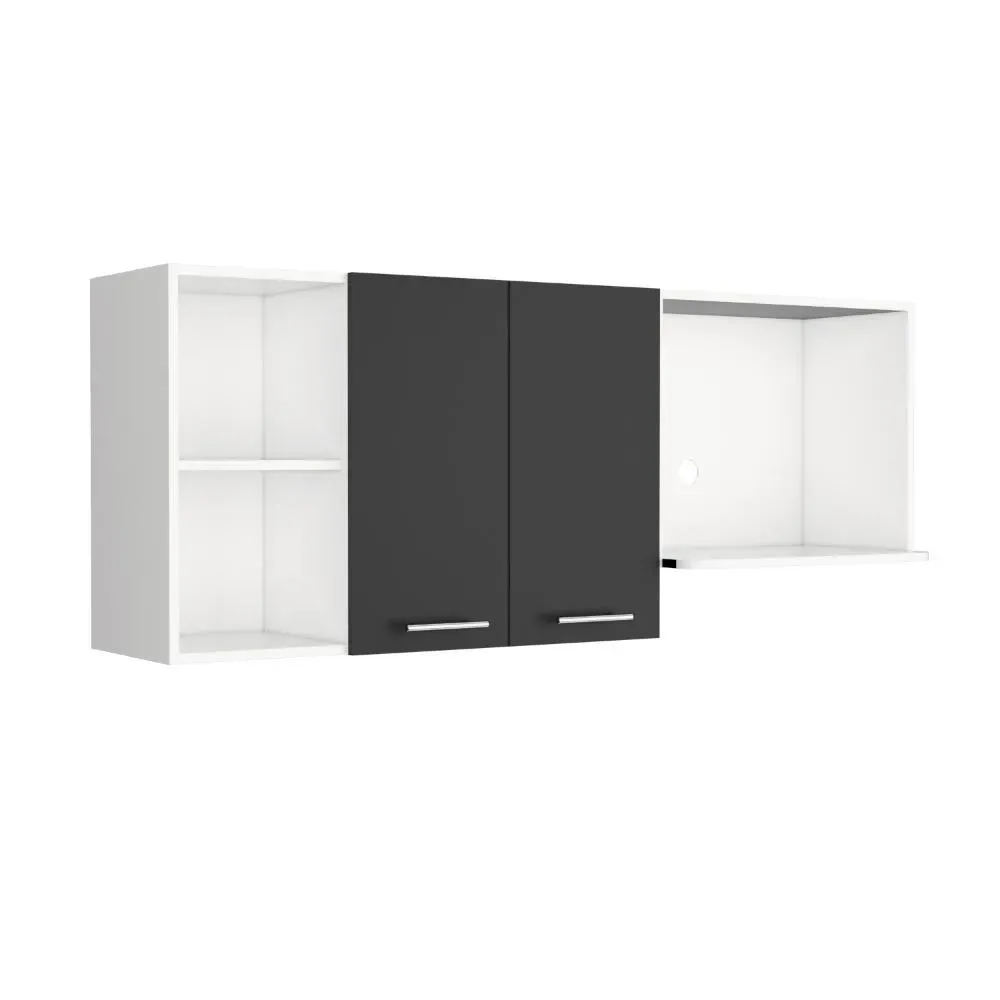 Gabinete Superior Creta, Blanco Y Wengue