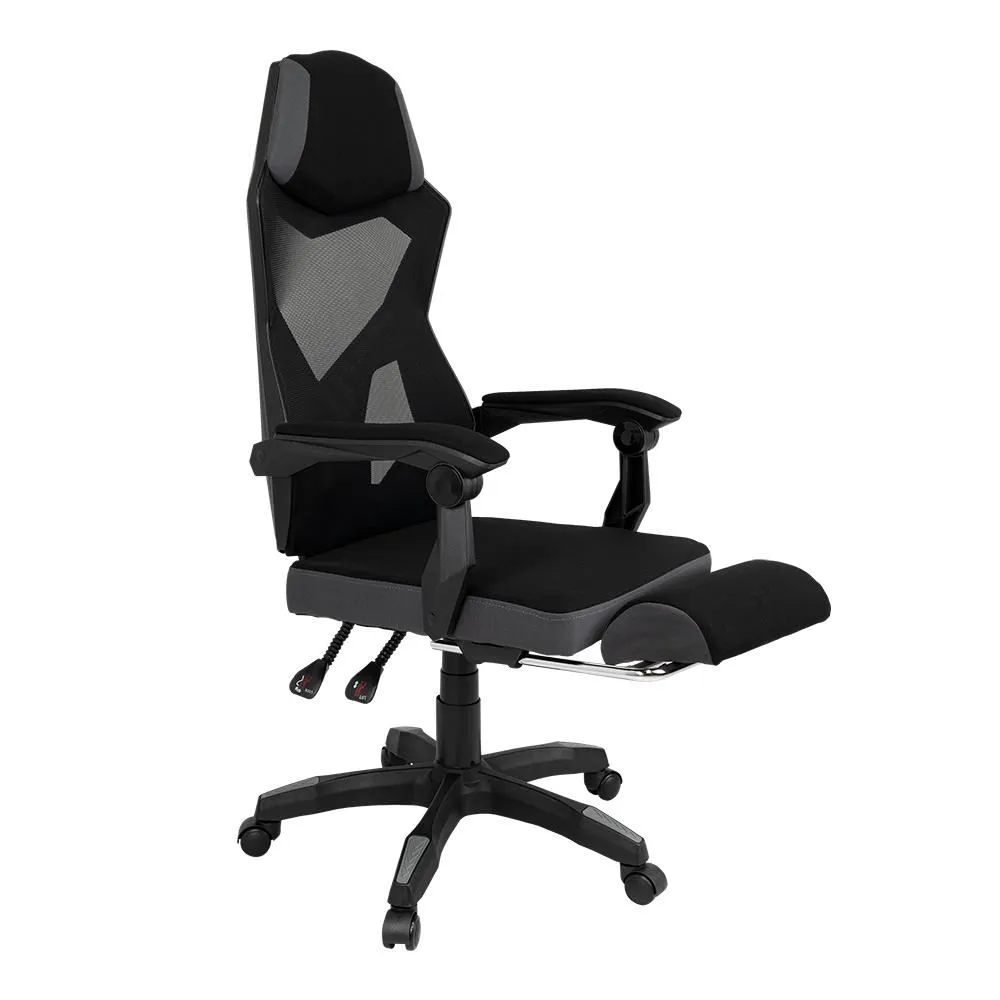 Silla Gamer Optimus Negro, Con Cómodo Espaldar Y Ruedas De Nailon