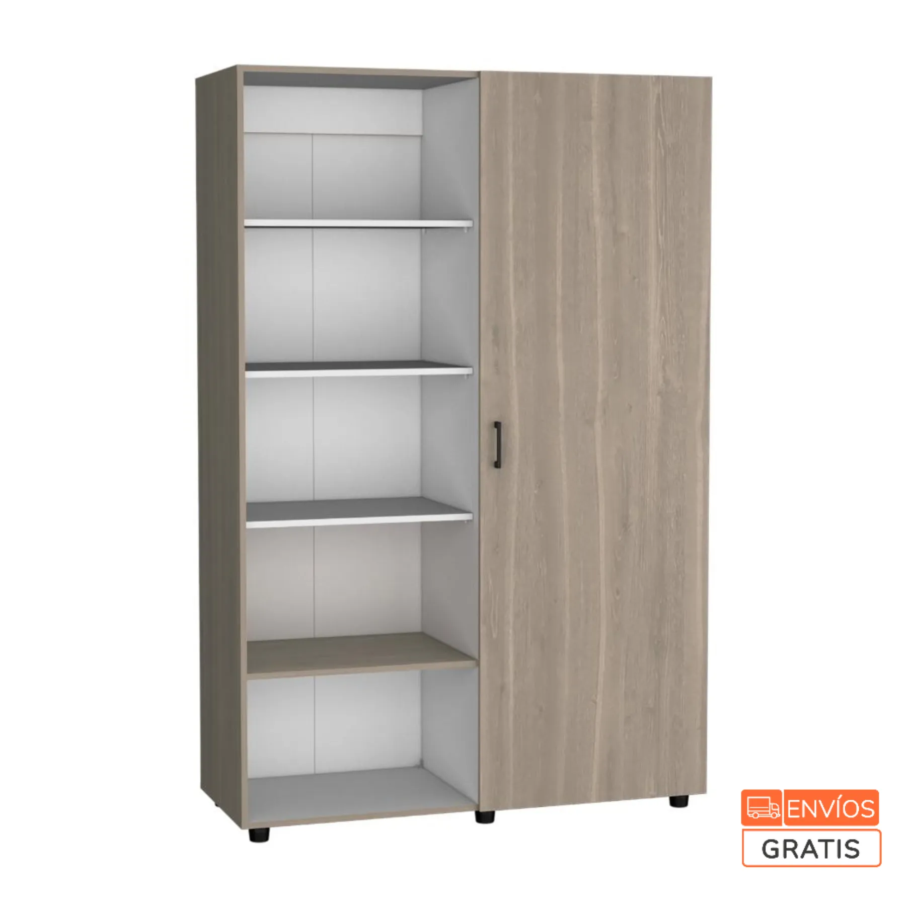 Closet Eco,  184x120 Bardolino y Blanco 