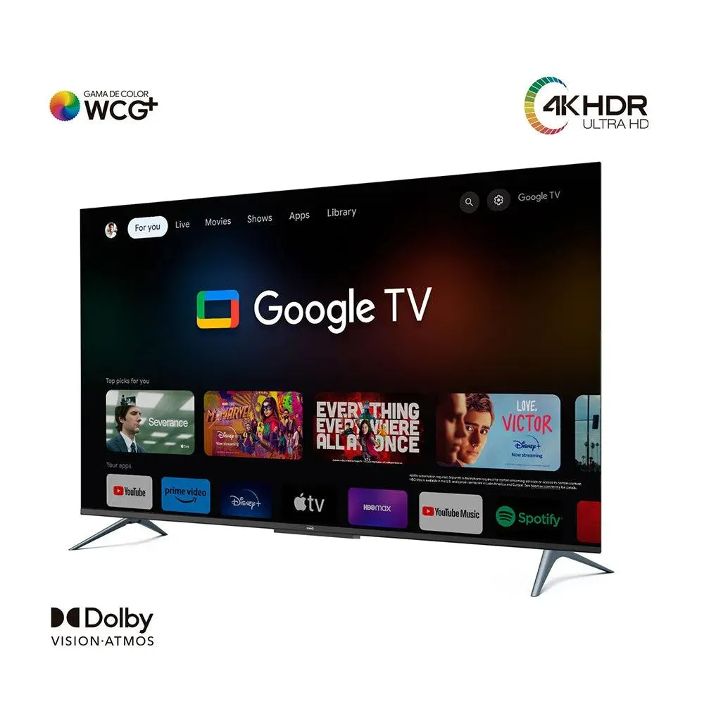 Televisor KALLEY 50 pulgadas 4K UHD Smart TV Google