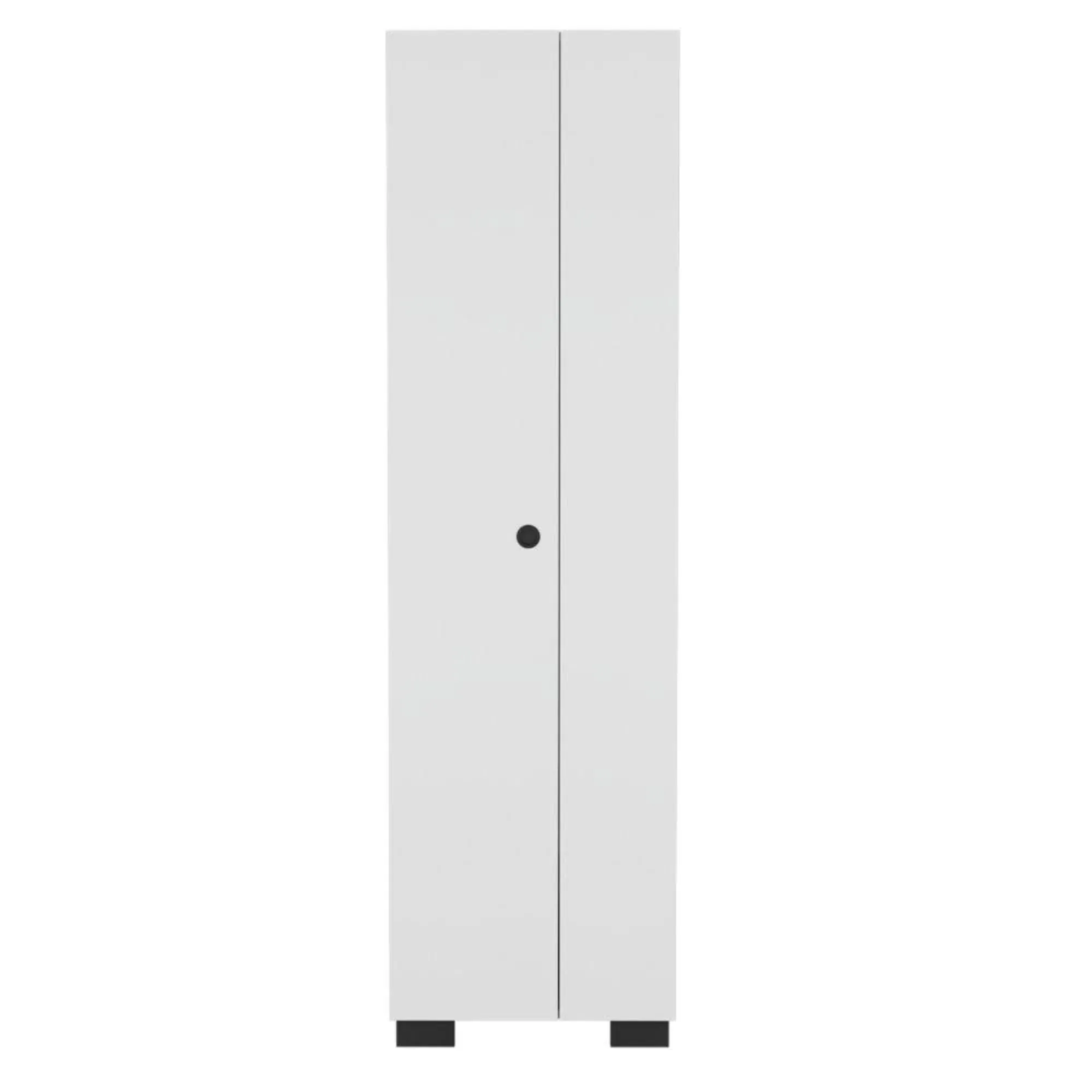 Mueble De Aseo Blake, Blanco, Con Gran Espacio Para Almacenar Articulos De Aseo y Colgadero De Escobas ZF