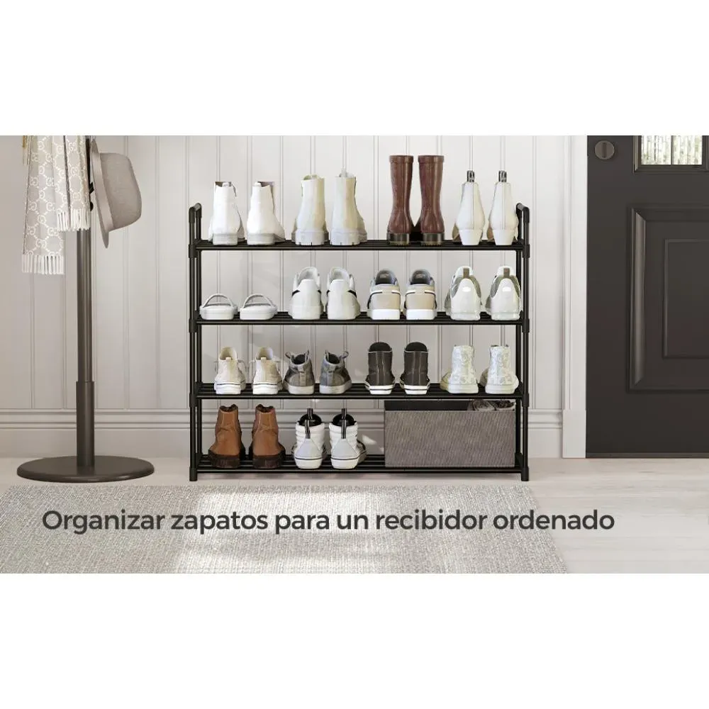 Zapatero Songmics 4 Niveles, Negro