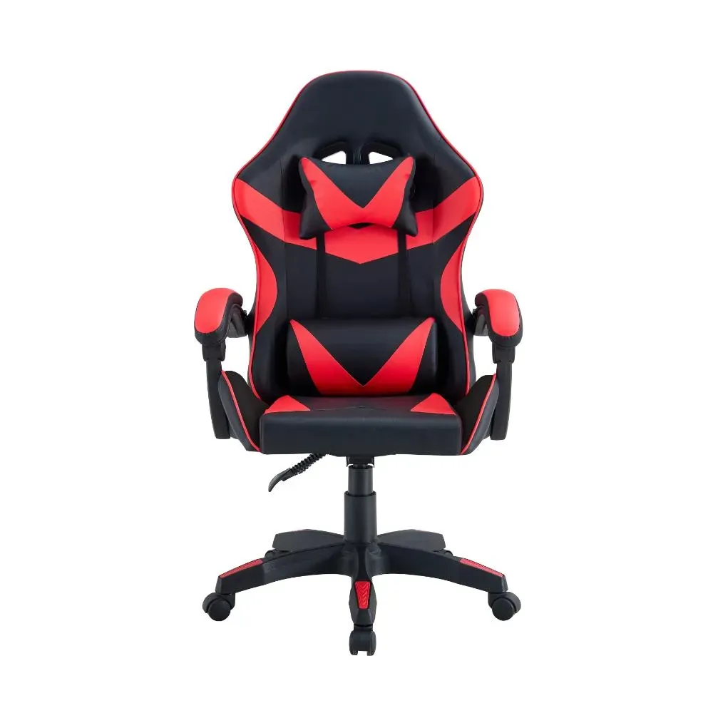 Silla Gamer Bmg-17, Negro Y Rojo, Con Cómodo Espaldar Y Rodachines