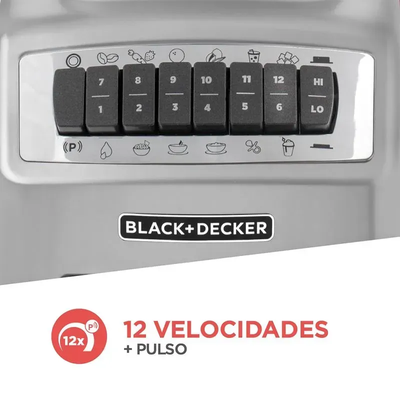 Licuadora Pulverix Gris Black And Decker , Gris