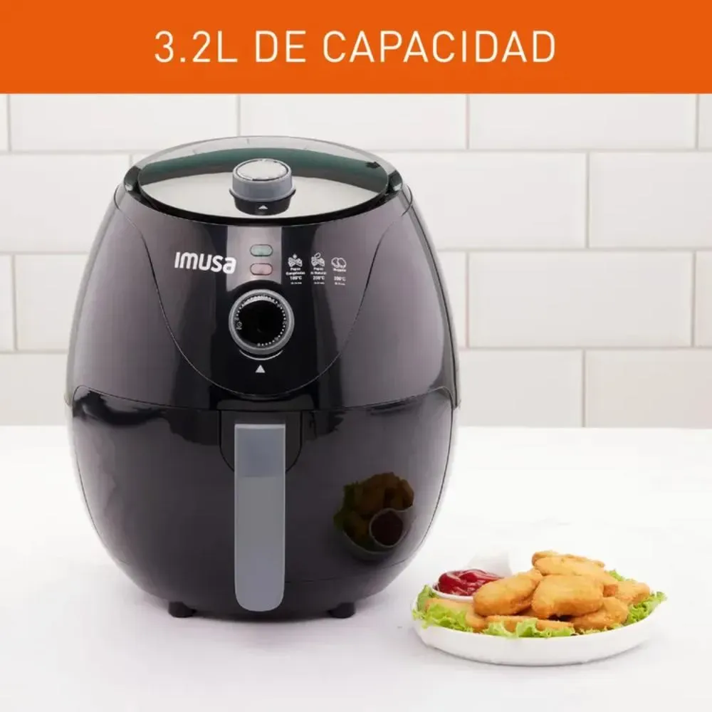 Freidora Imusa Esenc 3.2Lt , Negro