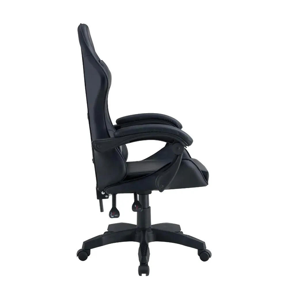 Silla Gamer Bmg-17, Negro, Con Cómodo Espaldar Y Rodachines