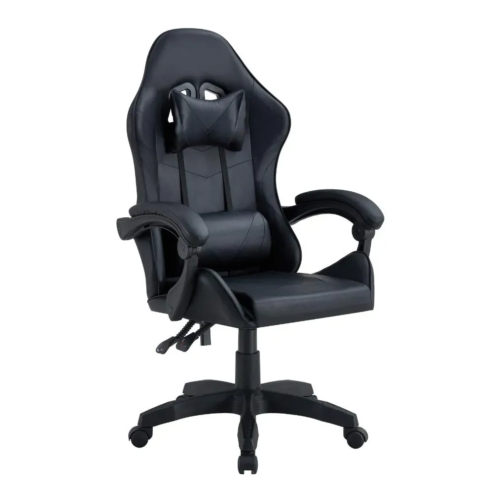 Silla Gamer Bmg-17, Negro, Con Cómodo Espaldar Y Rodachines