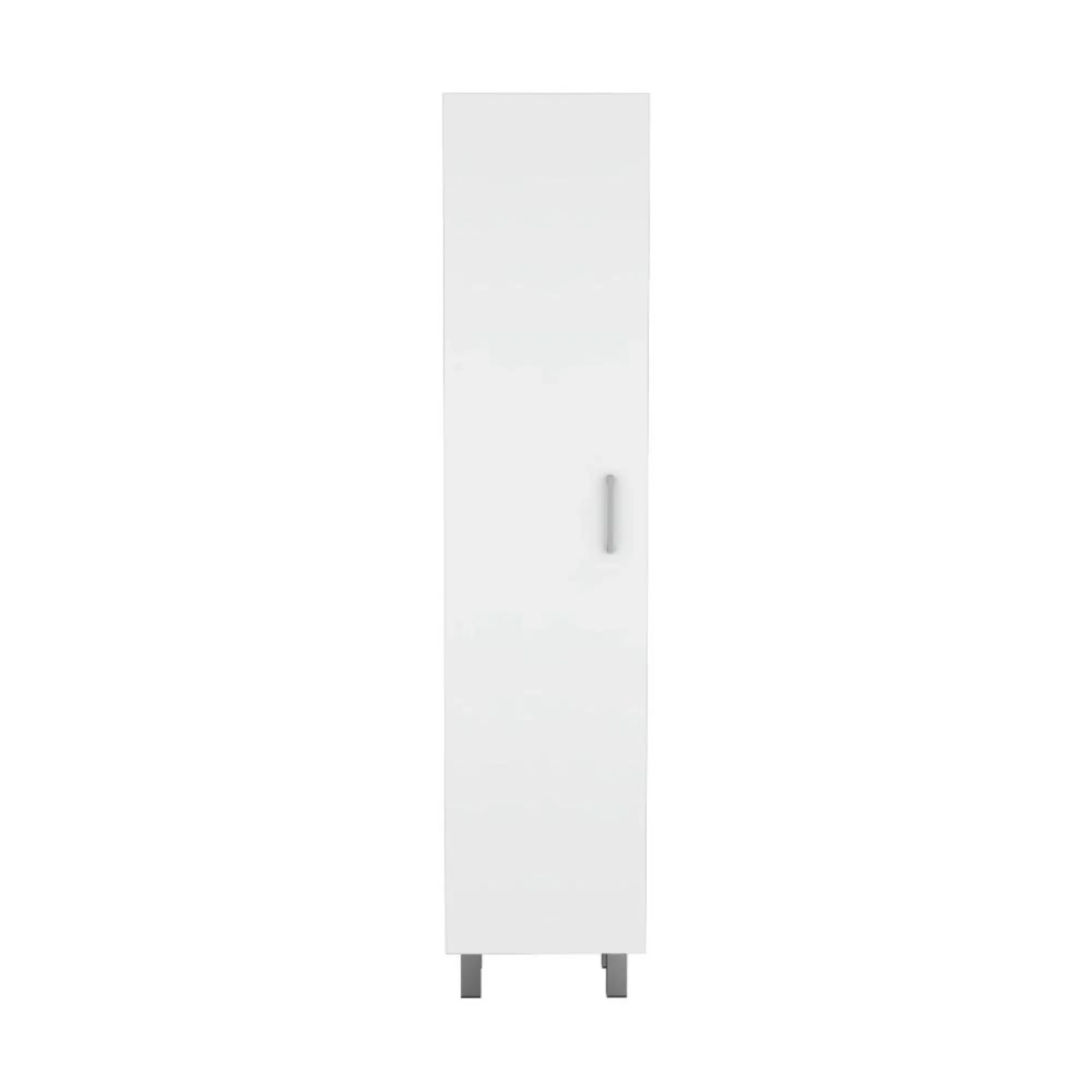 Mueble De Aseo Vinto, Blanco, Con Colgador De Escobas ZF