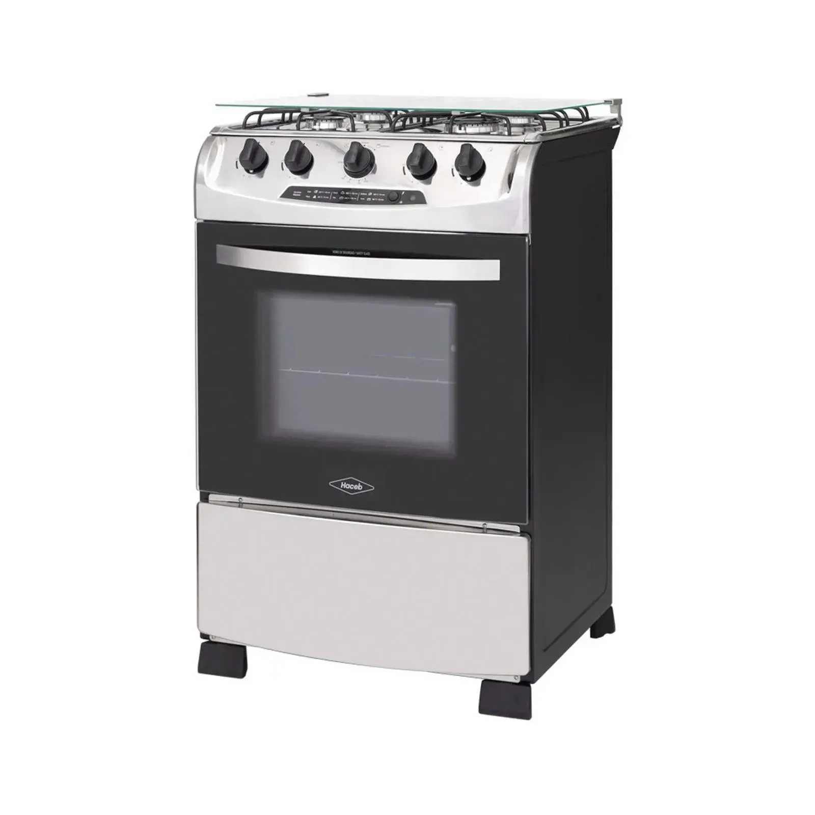 Estufa Orégano Haceb 60 Cms Negra-inox Gas Propano