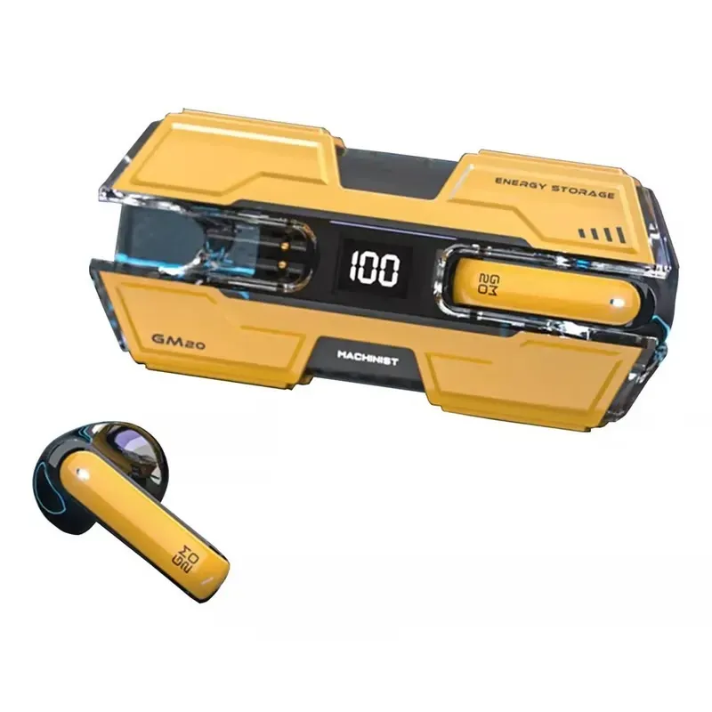 Audifono G20 Gamer Inalámbricos Bluetooth Mechanical Wind Hd Amarillo