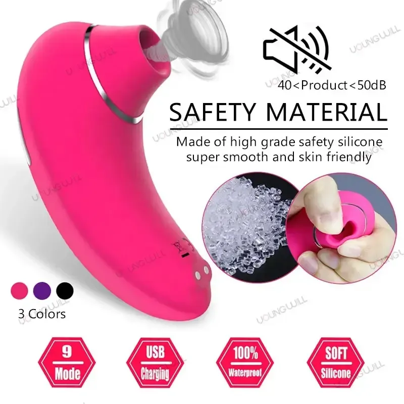 Vibrador Succionador de clítoris de 10 frecuencias