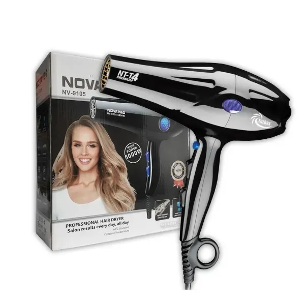 Secador de Cabello Nova V&G High Power Turbo 5000w Personal NV-9105