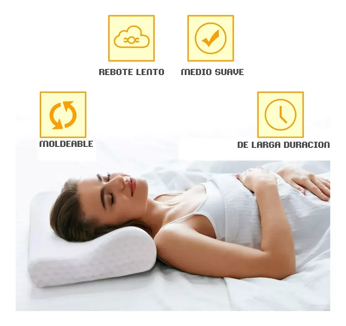 Almohada De Aloe Vera Ortopédica Cool Pillow Indeformable Marca One Pixel Blanca