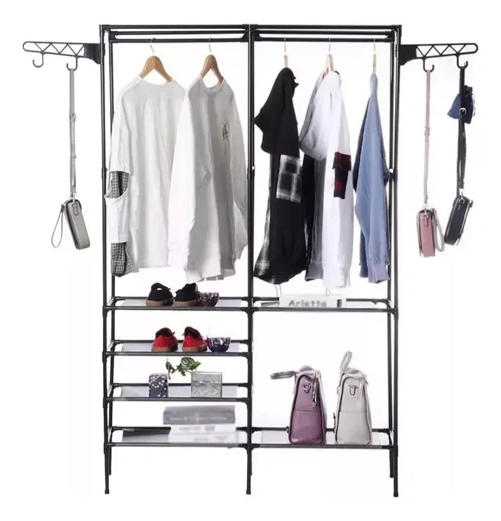 Organizador Multifuncional Unipolar Rack Zapatero Perchero.