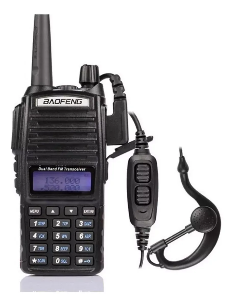 Radio Portatil Baofeng Uv-82 Dual Banda Uhf/vhf Pantalla 1 Unidad