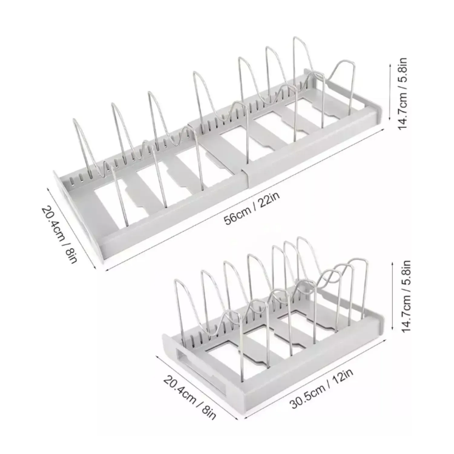 Organizador Ajustable para Ollas Sartenes y Tapas