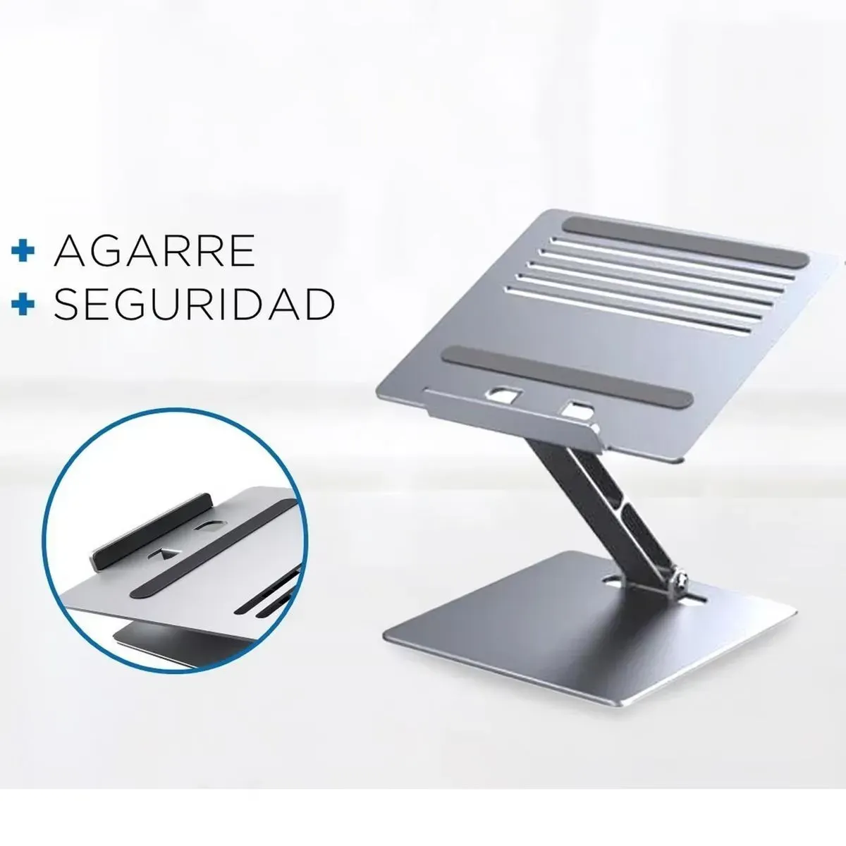 Soporte Elevado De Computadora Plegable En Aluminio