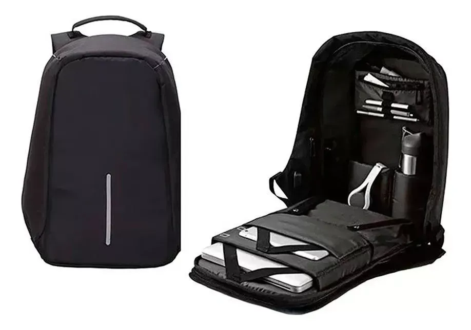 Maleta Antirrobo Mochila Morral Anti Robo Con Cable Usb