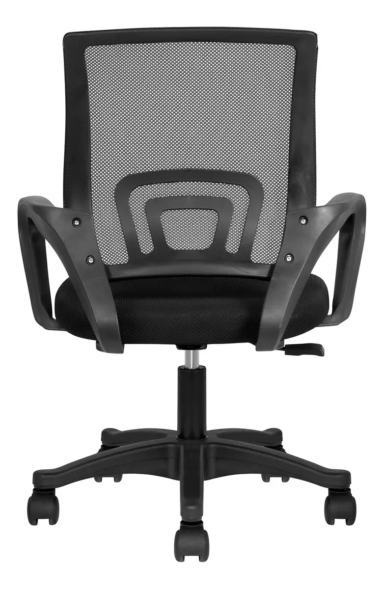 Silla de escritorio Silleti Quito Ergonómica Negra Con Tapizado Mesh