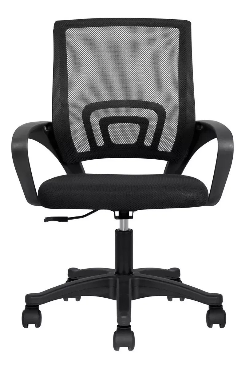 Silla de escritorio Silleti Quito Ergonómica Negra Con Tapizado Mesh